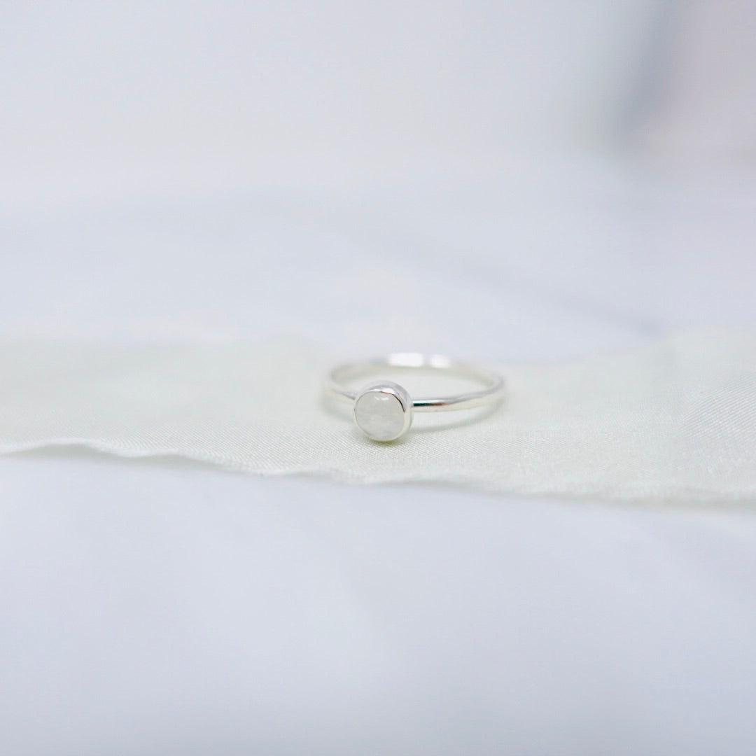 'Friendship/Connection' Moonstone Stacking Ring