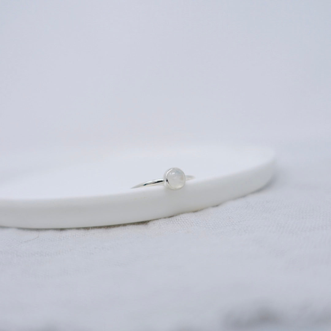 'Friendship/Connection' Moonstone Stacking Ring