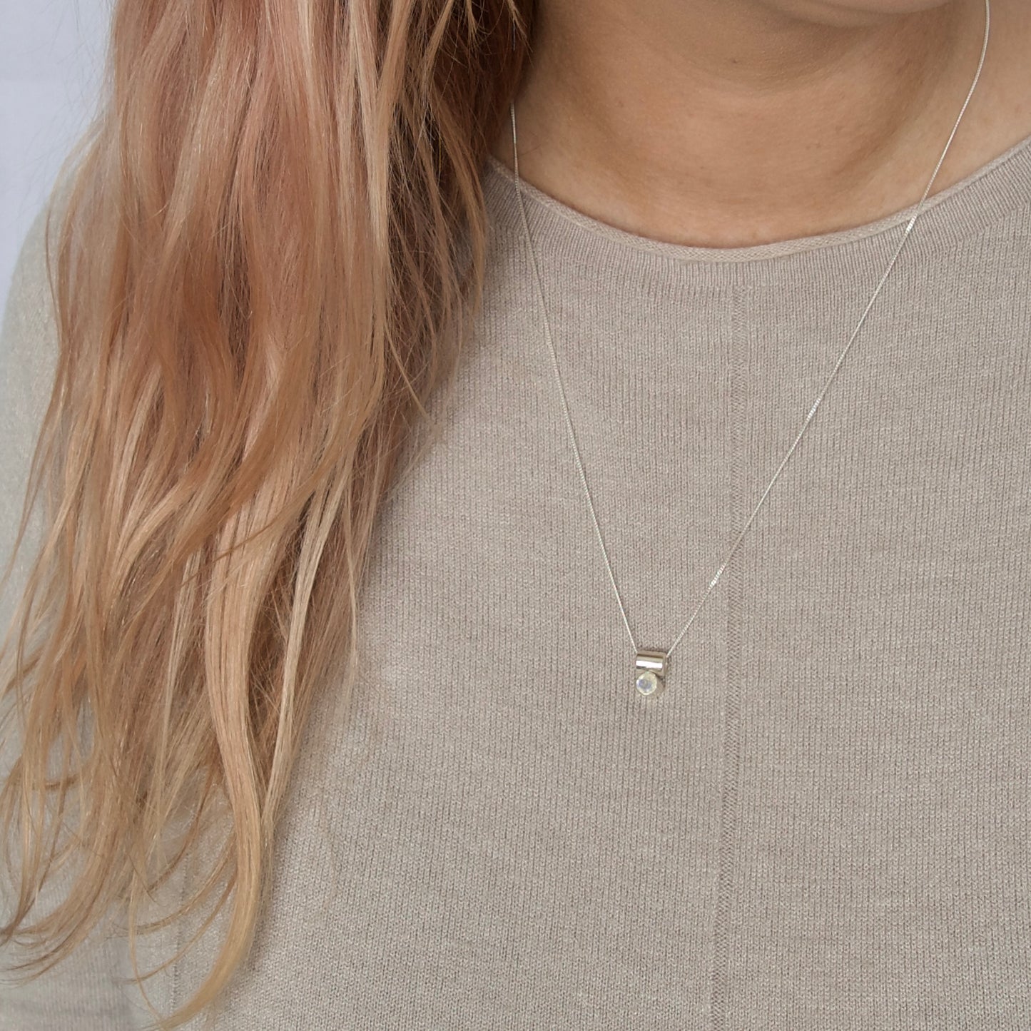 'Friendship/Connection' Moonstone Necklace