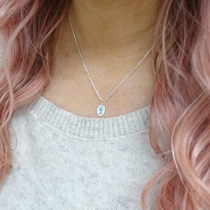January Snowdrop Birth Flower Necklace