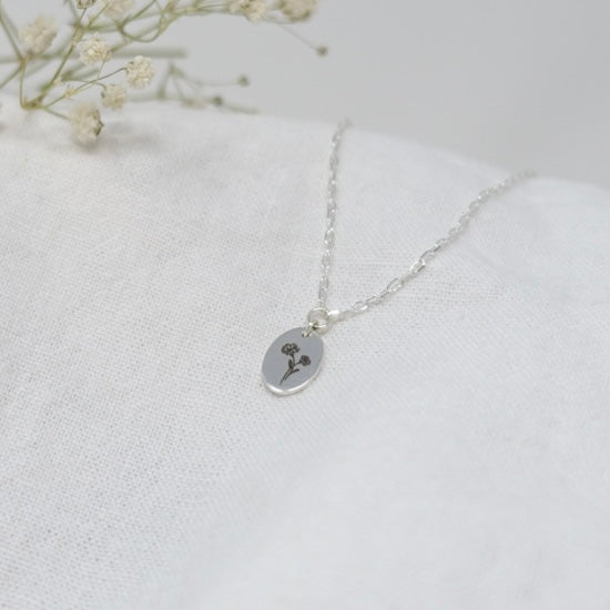 February Primrose Birth Flower Necklace