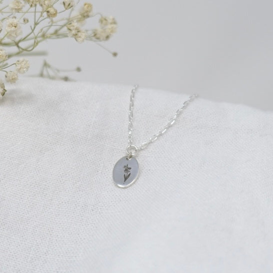 May Lily of the Valley Birth Flower Necklace