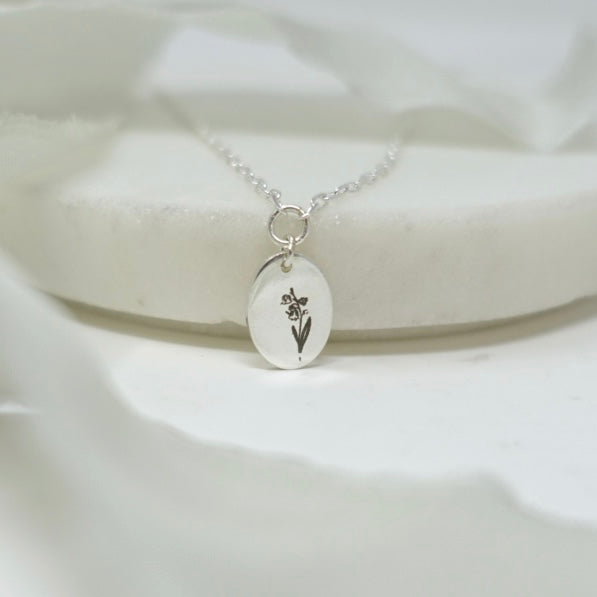May Lily of the Valley Birth Flower Necklace
