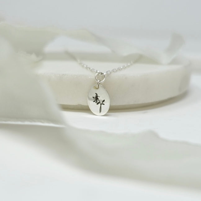 June Honeysuckle Birth Flower Necklace