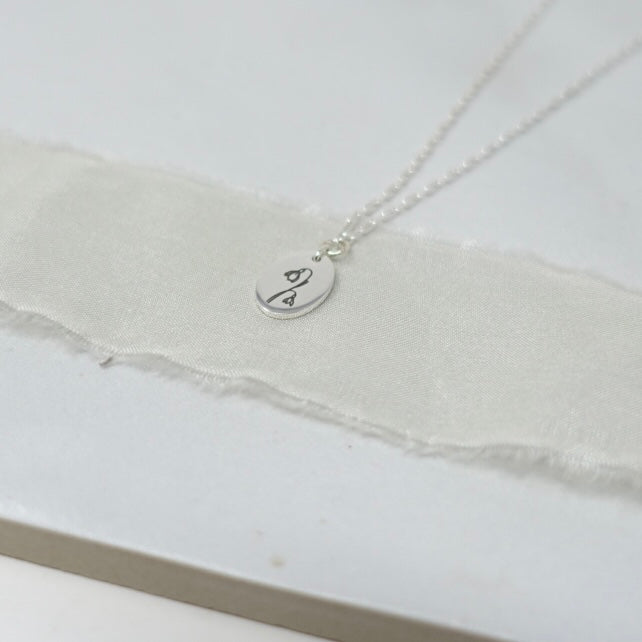 January Snowdrop Birth Flower Necklace