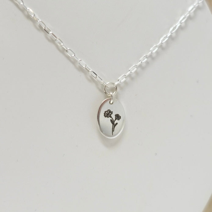 February Primrose Birth Flower Necklace
