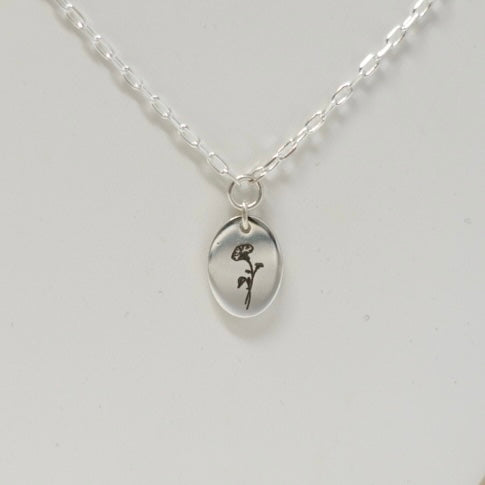 September Morning Glory Birth Flower Necklace