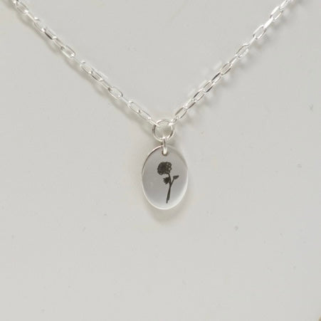 October Marigold Birth Flower Necklace