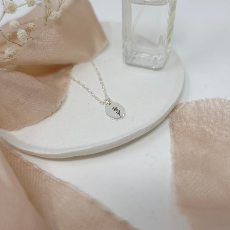 May Lily of the Valley Birth Flower Necklace