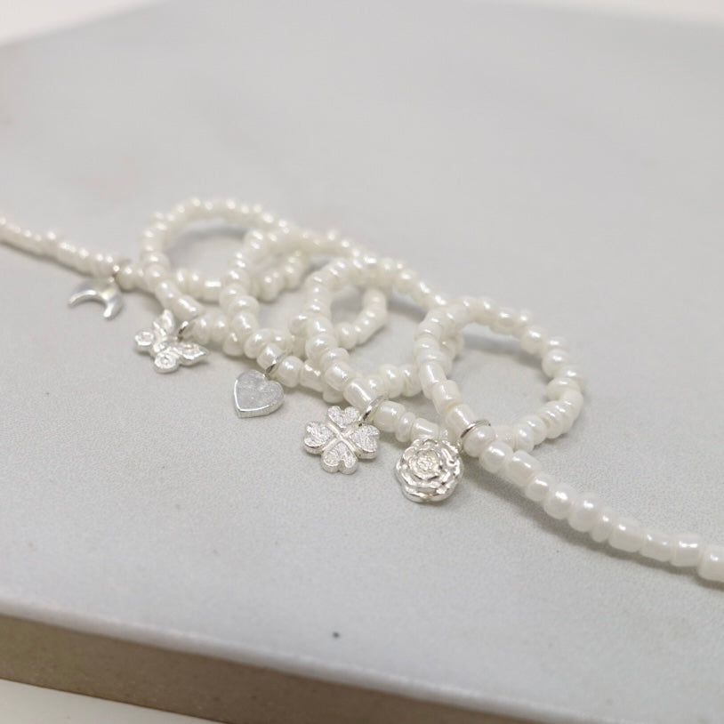 "Dear Younger Me" Beaded Charm Necklace
