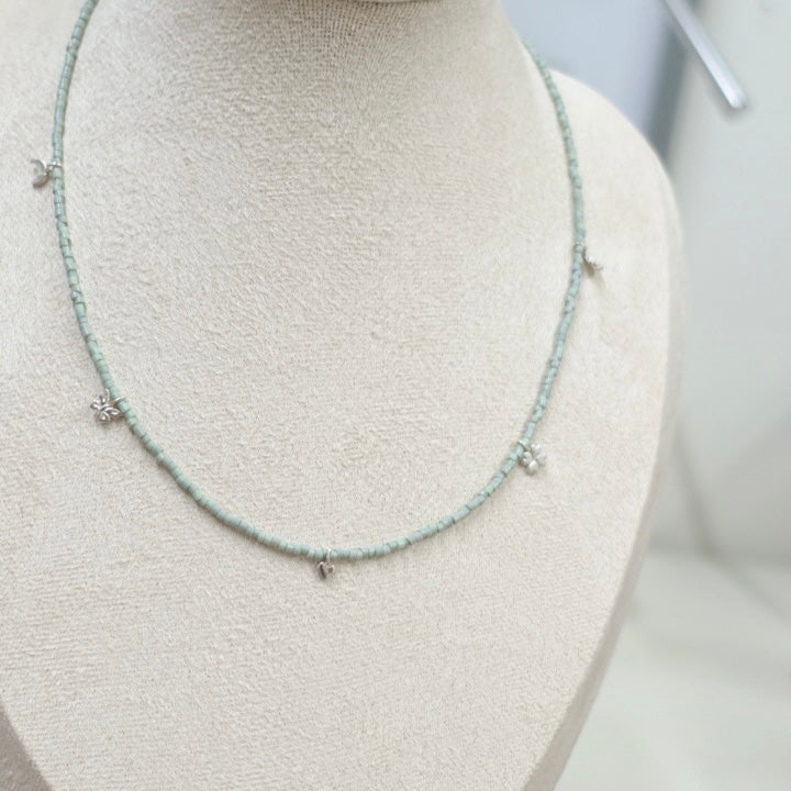 "Dear Younger Me" Beaded Charm Necklace
