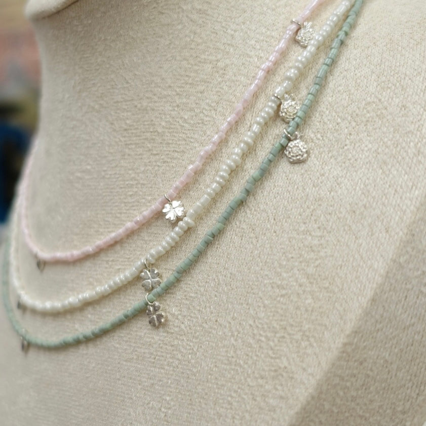 "Dear Younger Me" Beaded Charm Necklace
