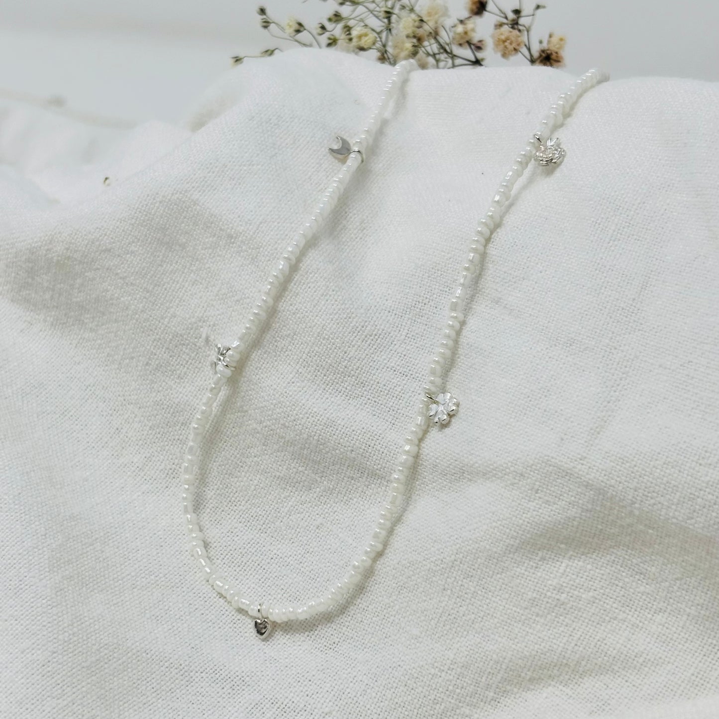 "Dear Younger Me" Beaded Charm Necklace