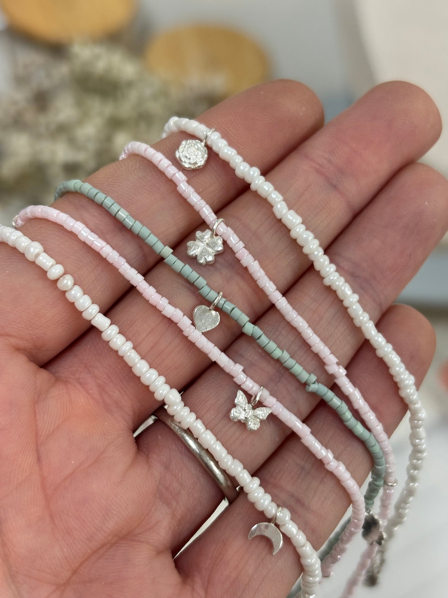 "Dear Younger Me" Beaded Charm Necklace